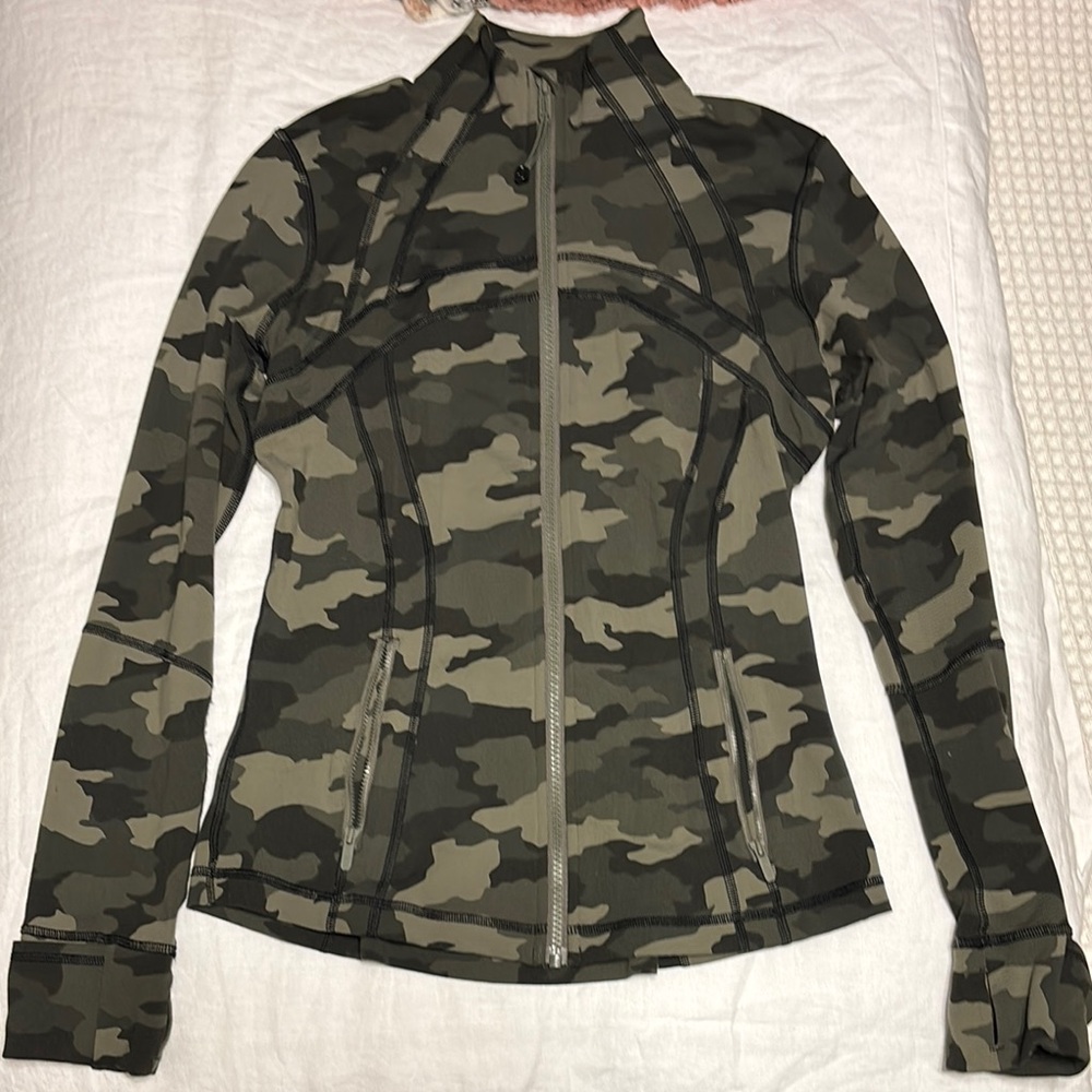 Lululemon Athletica Green and Brown Utility Jacket